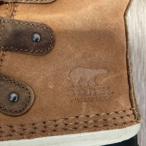 Sorel Womens Joan Of Arctic Suede Chevron Knit II Waterproof Boots Womens Size 7 - Picture 3 of 15